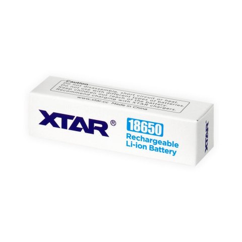 Akumulator XTAR 18650 3,7V Li-ion 2600mAh z zabezpieczeniem Akumulator XTAR 18650 3,7V Li-ion 2600mAh z zabezpieczeniem