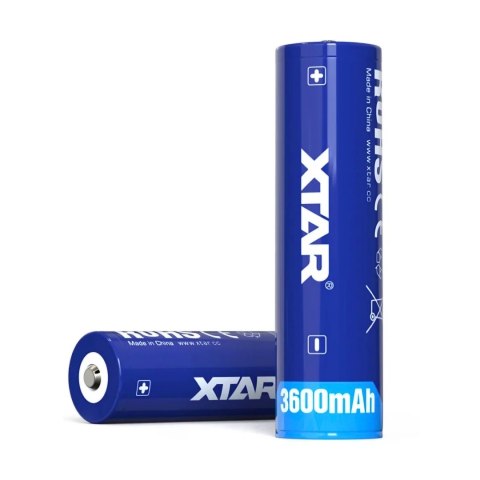 Akumulator XTAR 18650 3,7V Li-ion 3600mAh z zabezpieczeniem Akumulator XTAR 18650 3,7V Li-ion 3600mAh z zabezpieczeniem
