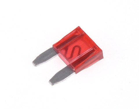 Bezpieczniki samochodowe MINI 10A płytkowe Bezpieczniki samochodowe MINI 10A płytkowe