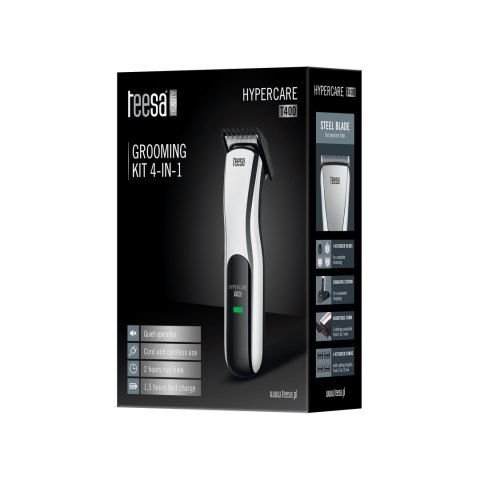 Bezprzewodowy zestaw do pielęgnacji osobistej 4w1 HYPERCARE T400 Bezprzewodowy zestaw do pielęgnacji osobistej 4w1 HYPERCARE T400