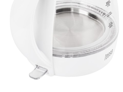 Czajnik elektryczny TEESA, szklany, 1650 W, biały, 1 L Czajnik elektryczny TEESA, szklany, 1650 W, biały, 1 L