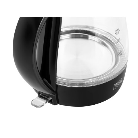 Czajnik elektryczny TEESA, szklany, 1650 W, czarny, 1 L Czajnik elektryczny TEESA, szklany, 1650 W, czarny, 1 L