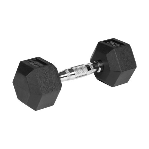 Hantle żeliwne gumowane HEX 2x5 kg REBEL ACTIVE Hantle żeliwne gumowane HEX 2x5 kg REBEL ACTIVE