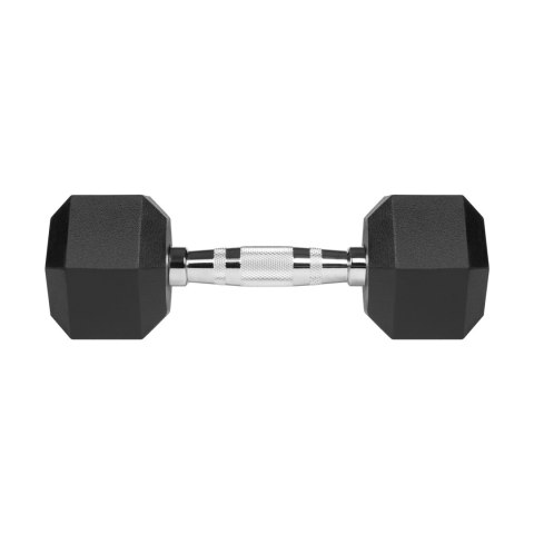 Hantle żeliwne gumowane HEX 2x5 kg REBEL ACTIVE Hantle żeliwne gumowane HEX 2x5 kg REBEL ACTIVE