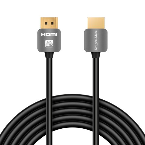Kabel HDMI - HDMI wtyk-wtyk (A-A) 3.0m Kruger&Matz 4K Kabel HDMI - HDMI wtyk-wtyk (A-A) 3.0m Kruger&Matz 4K