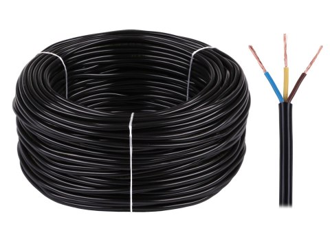 Kabel elektryczny OMY 3x1 300/300V czarny Kabel elektryczny OMY 3x1 300/300V czarny