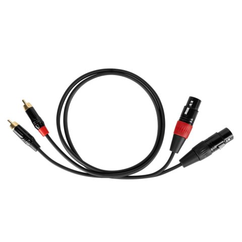 Kabel połączeniowy Cabletech XLR - 2RCA 1m Kabel połączeniowy Cabletech XLR - 2RCA 1m