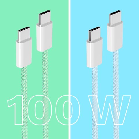 Kabel USB typu C - USB typu C 100 W 1,5 m zielony Kruger&Matz Basic Kabel USB typu C - USB typu C 100 W 1,5 m zielony Kruger&Matz Basic