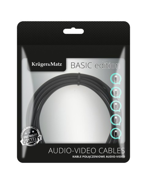 Kabel USB typu C - USB typu C 100 W 2,5 m Kruger&Matz Basic Kabel USB typu C - USB typu C 100 W 2,5 m Kruger&Matz Basic