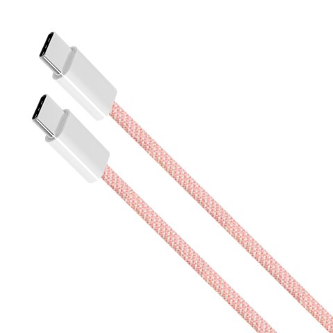 Kabel USB typu C - USB typu C 60 W 1,5 m różowy Kruger&Matz Basic Kabel USB typu C - USB typu C 60 W 1,5 m różowy Kruger&Matz Basic