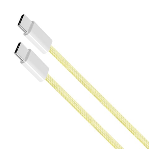 Kabel USB typu C - USB typu C 60 W 1,5 m żółty Kruger&Matz Basic Kabel USB typu C - USB typu C 60 W 1,5 m żółty Kruger&Matz Basic