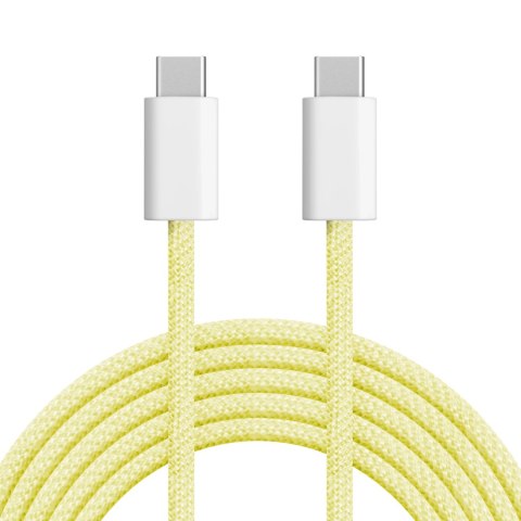 Kabel USB typu C - USB typu C 60 W 1 m żółty Kruger&Matz Basic Kabel USB typu C - USB typu C 60 W 1 m żółty Kruger&Matz Basic
