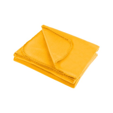 Koc polarowy 130x150 cm TEESA - żółty Koc polarowy 130x150 cm TEESA - żółty
