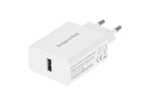 Ładowarka sieciowa Kruger&Matz USB z funkcją Pump Express 2.0 Ładowarka sieciowa Kruger&Matz USB z funkcją Pump Express 2.0