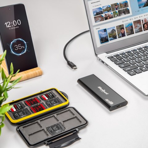 Obudowa dysku SSD M2 USB typu C 3.0 Rebel aluminiowa Obudowa dysku SSD M2 USB typu C 3.0 Rebel aluminiowa