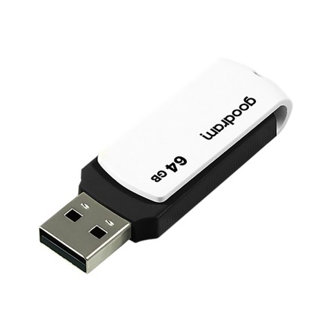 Pendrive Goodram USB 2.0 64GB czarno-biały Pendrive Goodram USB 2.0 64GB czarno-biały