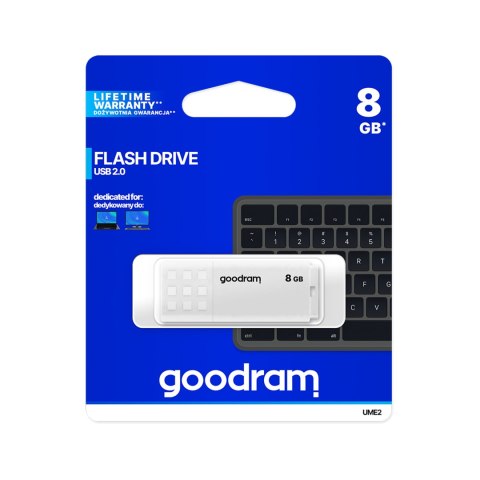 Pendrive Goodram USB 2.0 8GB biały Pendrive Goodram USB 2.0 8GB biały