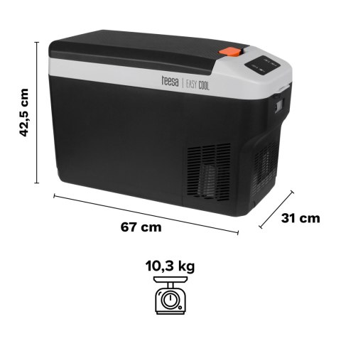 Profesjonalna lodówka turystyczna TEESA z funkcją mrożenia 25L DC12/24V AC 230V Profesjonalna lodówka turystyczna TEESA z funkcją mrożenia 25L DC12/24V AC 230V