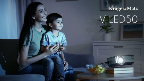Projektor LED z Wi-Fi Kruger&Matz V-LED50 Projektor LED z Wi-Fi Kruger&Matz V-LED50