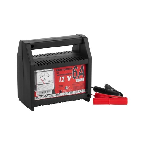 Prostownik THR 547 12V 6A z amperomierzem Prostownik THR 547 12V 6A z amperomierzem