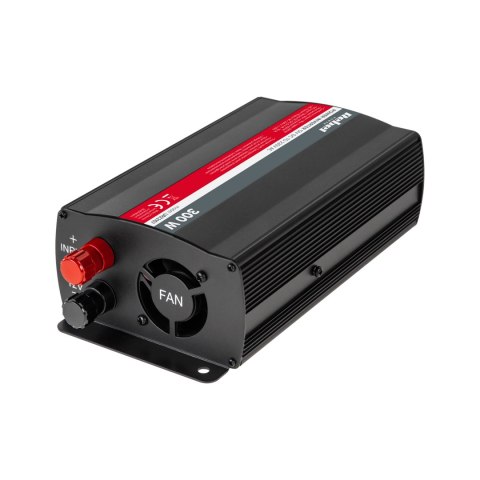 Przetwornica REBEL 12V/230V 300W(gn. typu E:polskie, francuskie) Przetwornica REBEL 12V/230V 300W(gn. typu E:polskie, francuskie)