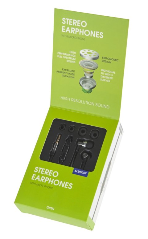 Słuchawki metalowe douszne M-Life Jack 3,5 z mikrofonem iphone/samsung Słuchawki metalowe douszne M-Life Jack 3,5 z mikrofonem iphone/samsung