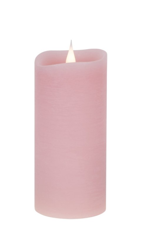 Świeca woskowa LED średnia rustic pink Świeca woskowa LED średnia rustic pink