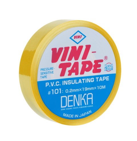 Taśma VINI 101 0,2x19x10 klejąca żółta Taśma VINI 101 0,2x19x10 klejąca żółta