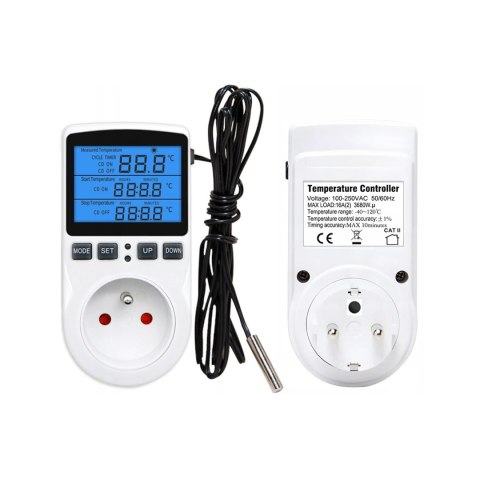 Termostat z gniazdem 230V E6185 Termostat z gniazdem 230V E6185