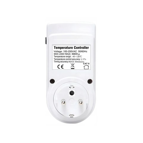Termostat z gniazdem 230V E6185 Termostat z gniazdem 230V E6185