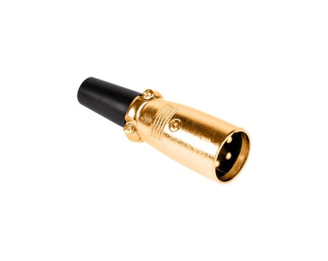 Wtyk mikrofonowy męski GOLD Wtyk mikrofonowy męski GOLD