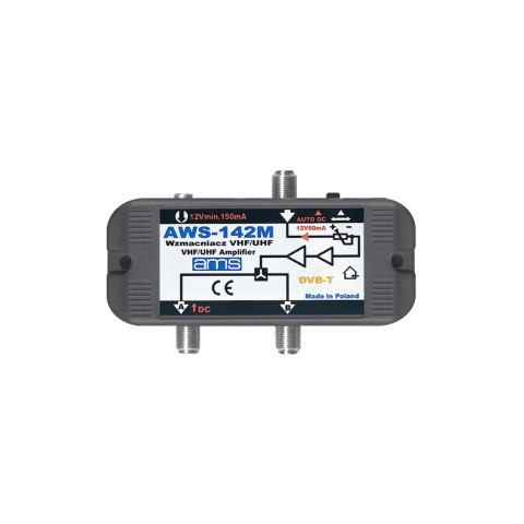Wzmacniacz antenowy AMS AWS-142M Wzmacniacz antenowy AMS AWS-142M