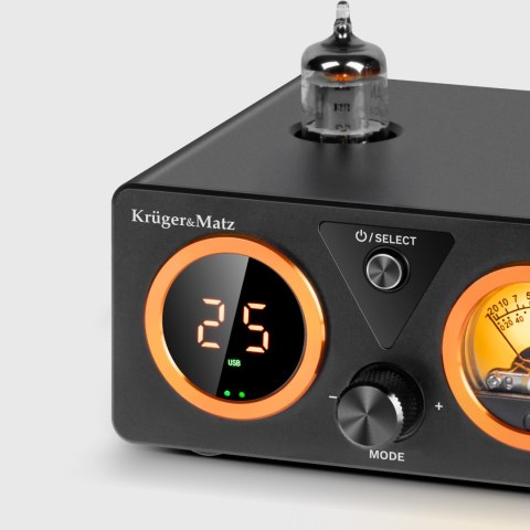 Wzmacniacz lampowy stereo Kruger&Matz model A80-PRO Wzmacniacz lampowy stereo Kruger&Matz model A80-PRO