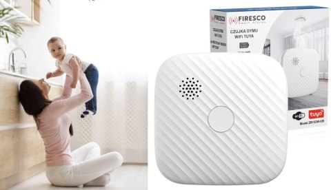 Zestaw czujników FIRESCO czujnik czadu + dymu z WiFi Zestaw czujników FIRESCO czujnik czadu + dymu z WiFi