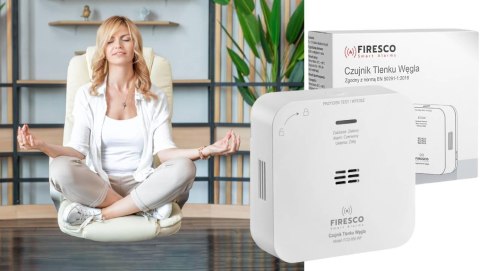 Zestaw czujników FIRESCO czujnik czadu + dymu z WiFi Zestaw czujników FIRESCO czujnik czadu + dymu z WiFi