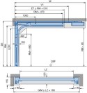 Brama garażowa segmentowa Renomatic/Hormann z napędem ProLift500-2 i szyną FS30 - przetłoczenia M Planar. Wymiar 2500x2250mm.