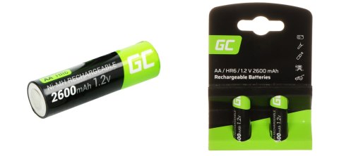 AKUMULATOR AKU-AA-2600/GC*P2 1.2 V Ni-MH HR6, AA Green Cell AKUMULATOR AKU-AA-2600/GC*P2 1.2 V Ni-MH HR6, AA Green Cell