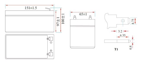 AKUMULATOR 12.8V/6AH/LIFEPO4-MWLJ MW Power AKUMULATOR 12.8V/6AH/LIFEPO4-MWLJ MW Power