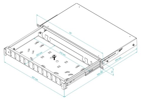 PRZEŁĄCZNICA ŚWIATŁOWODOWA TFDP-19-1U-12D-SC-G STALFLEX PRZEŁĄCZNICA ŚWIATŁOWODOWA TFDP-19-1U-12D-SC-G STALFLEX