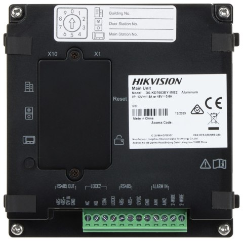 WIDEODOMOFON DS-KD7003EY-IME2/ALUMINUM Hikvision WIDEODOMOFON DS-KD7003EY-IME2/ALUMINUM Hikvision