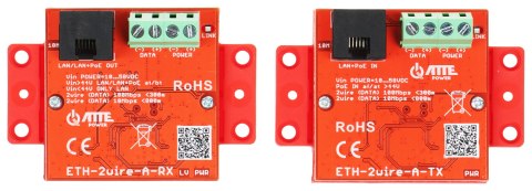ZESTAW KONWERTERÓW UTP / 2-WIRE DO TRANSMISJI LAN+POE ETH-2WIRE-A-SET KOMPLET 2 SZT ATTE ZESTAW KONWERTERÓW UTP / 2-WIRE DO TRANSMISJI LAN+POE ETH-2WIRE-A-SET KOMPLET 2 SZT ATTE