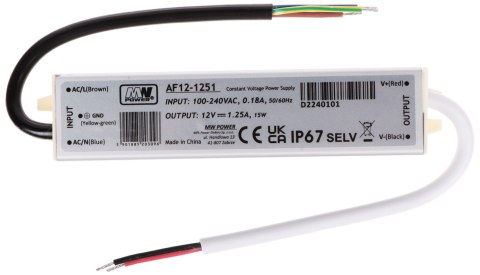 ZASILACZ IMPULSOWY AF12-1251 MW POWER ZASILACZ IMPULSOWY AF12-1251 MW POWER