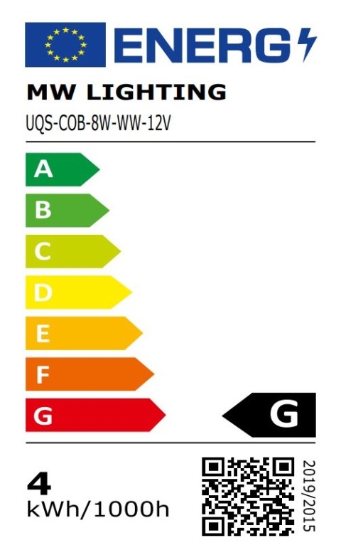 TAŚMA LED LED-COB-12V/8W-WW/5M - 3000 K MW Lighting TAŚMA LED LED-COB-12V/8W-WW/5M - 3000 K MW Lighting