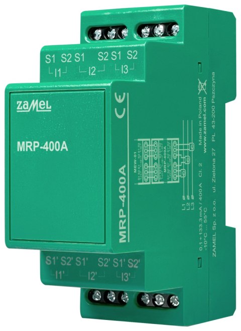 MODUŁ ROZSZERZEŃ PRZEKŁADNIKÓW MRP-400A ZAMEL MODUŁ ROZSZERZEŃ PRZEKŁADNIKÓW MRP-400A ZAMEL