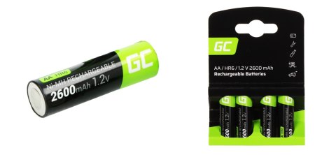 AKUMULATOR AKU-AA-2600/GC*P4 1.2 V Ni-MH HR6, AA Green Cell AKUMULATOR AKU-AA-2600/GC*P4 1.2 V Ni-MH HR6, AA Green Cell