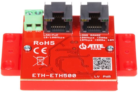 EXTENDER ETHERNET+PoE ETH-ETH500-SET ATTE EXTENDER ETHERNET+PoE ETH-ETH500-SET ATTE