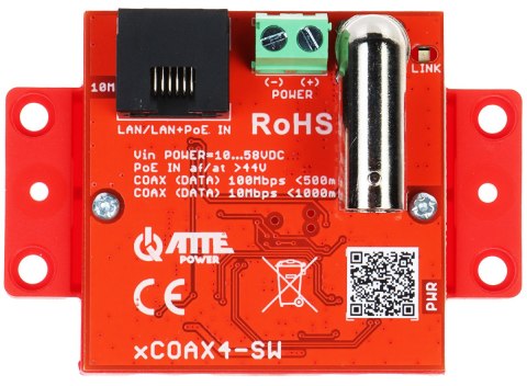 ZESTAW KONWERTERÓW UTP / COAXIAL DO TRANSMISJI LAN+POE XCOAX4-SET KOMPLET 2 SZT ATTE ZESTAW KONWERTERÓW UTP / COAXIAL DO TRANSMISJI LAN+POE XCOAX4-SET KOMPLET 2 SZT ATTE