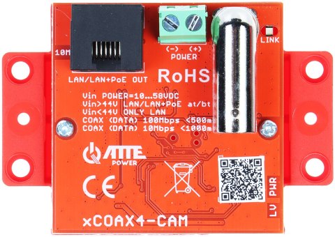 ZESTAW KONWERTERÓW UTP / COAXIAL DO TRANSMISJI LAN+POE XCOAX4-SET KOMPLET 2 SZT ATTE ZESTAW KONWERTERÓW UTP / COAXIAL DO TRANSMISJI LAN+POE XCOAX4-SET KOMPLET 2 SZT ATTE