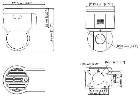 KAMERA IP OBROTOWA ZEWNĘTRZNA DS-2DE3A404IWG-E 3.7 Mpx 2.8 ... 12 mm Hikvision KAMERA IP OBROTOWA ZEWNĘTRZNA DS-2DE3A404IWG-E 3.7 Mpx 2.8 ... 12 mm Hikvision