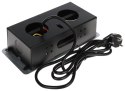 LISTWA ZASILAJĄCA MEBLOWA FPS-2S2U/CABLE (2 GNIAZDA + 2 USB)